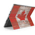 Canadian Flag Dark Wood Surface Pro 9 Skin